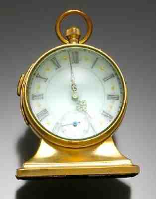 Rare Quarter Hour Repeater Crystal Ball Table Clock With Fancy Dial Pocket Watch