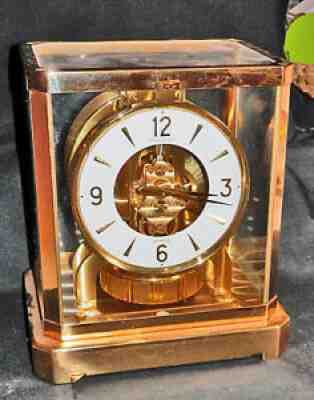 Excellent 1974 Working Jaeger LeCoultre Atmos Table Clock 528-8