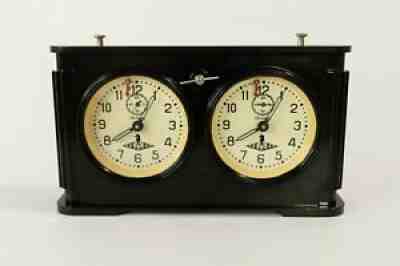 Black Bakelite JANTAR USSR vintage Chess Tournament Clock