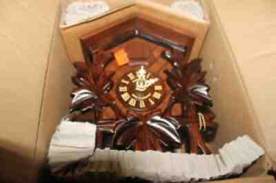NIB Hubert Herr D-78098 German Black Forest Cuckoo Clock HJ2