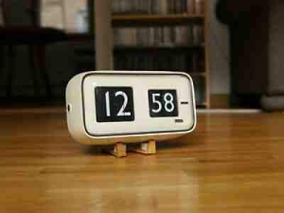 Solari Udine Cifra 5 Vintage Flip Clock Airport Train XL Large Industrial Danish