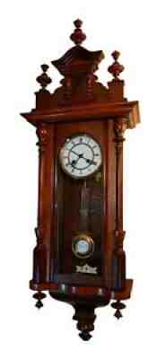 1889 Antique Mechanical Wall Clock with pendulum German Regulator