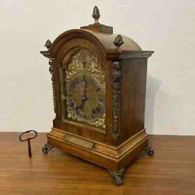 Antique Bracket/Mantle Clock by W & H (Winterhalder and Hofmeier) Circa 1893