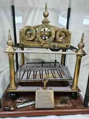 Large Congreve Rolling Ball Skeleton clock Under Dome For Restore