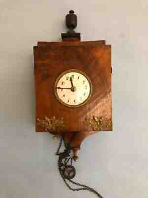 Rare Black Forest Sorg Watch in Case/Wood Coated around 1840
