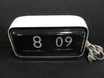 AUTHENTIC SOLARI R.& C UDINE PLIP CLOCK (WHITE/BLACK) HQ RARE WORKING VTG 6885