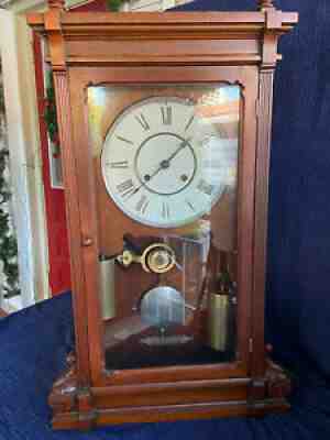 Rare Seth Thomas 2 Weight "Lincoln" Mantel Clock, circa 1875