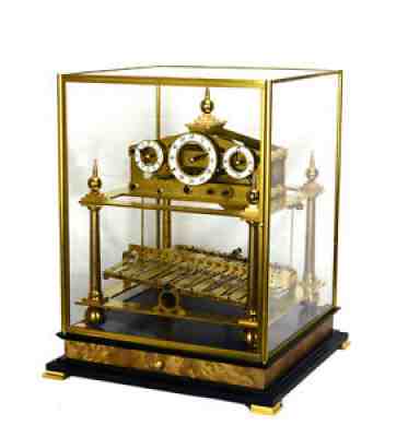 Mystery 8 DAY Fusee Chain English Congreve Rolling Ball Clock with BELL STRIKING