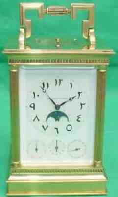 MATTHEW NORMAN LA VENITIENNE MOONPHASE DAY DATE STRIKING REPEATER CARRIAGE CLOCK