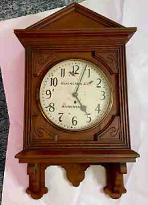 Rare Antique English Single Fusee, Quarter Strike Office/Gallery Wall Clock