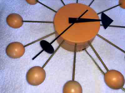 Original George Nelson For Howard Miller Ball Clock Mid Century Electric RARE