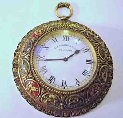 â­E.F. Caldwell & Co. "Zodiac" Wall Clock W. Swiss Movement Circa 1913. Offers!