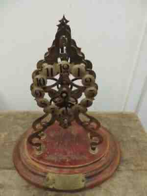 Edwardian Gustav Becker Skeleton Clock SPARES/REPAIR Only