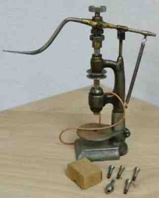 High Quality English Watch & Clockmaker Precision Drill Press Tool & Collets