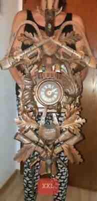 musical cuckoo clock original black forest with carusel and 2 melodie