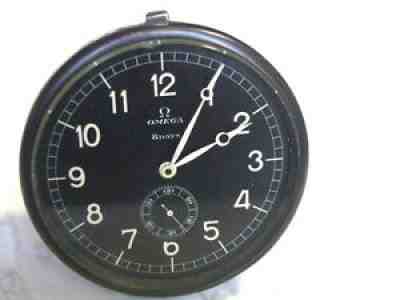 RARE 1939 OMEGA DASHBOARD 8 DAYS MANUAL 15J CAL 59-8D - RUNS *6553