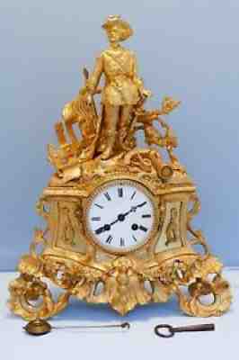 Rare 19th Century France French King Henry IV Pendulum Clock