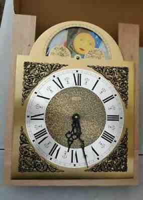 Emperor Grandfather Clock Kit Moon Dial Movement & Case kit, Pend, Weights, All