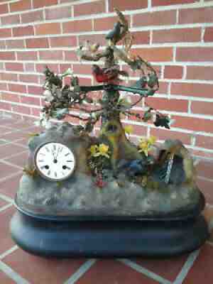 A Rare, French Musical Automaton Bird Clock, Probably by Blaize Bontems, Paris!