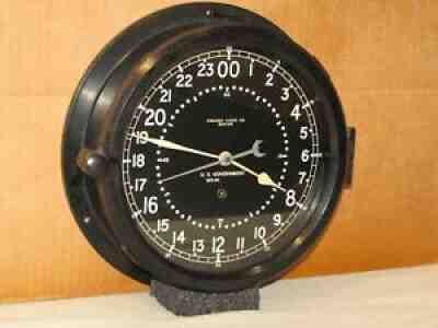 CHELSEA U.S. AIR FORCE CLOCK ~8 1/2 IN~1959~MISSILE SILO?~24 hr DIAL ORIGINAL