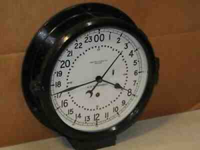 CHELSEA U.S. AIR FORCE CLOCK ~8 1/2 IN~1970~MISSILE SILO??~24 hr DIAL ORIGINAL