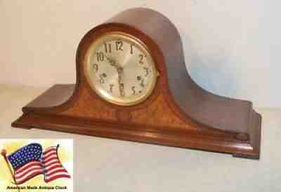 RESTORED SETH THOMAS ANTIQUE WESTMINSTER CHIMES CLOCK NO. 60-1936 IN MAHOGANY