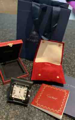 Cartier Santos Travel Clock