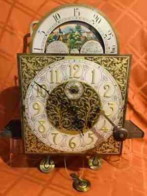 Antique Grandfather Clock 5 Tubes Movement From 1850 ( W. & H . Sch. ) Germany