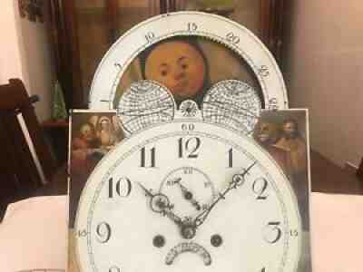 English 8 Day Grandfather Clock Movement 1795. Original Moon Phase