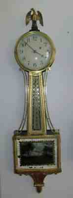 Banjo Clock by George Roland Killam of Pawtucket, RI. Ca 1915