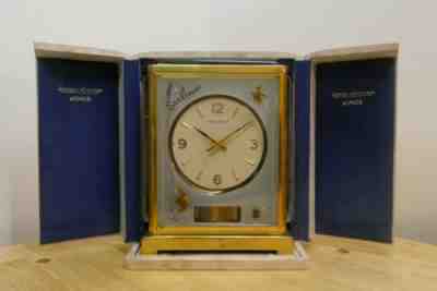 Jaeger LeCoultre Atmos Clock, Fish Motif, with Display Case