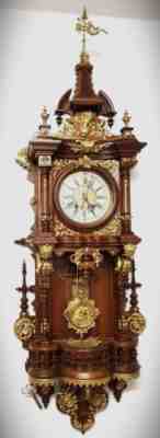 Lanzkirch German wall clock. See video.
