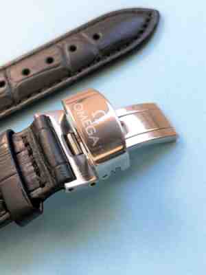 100 WATCH STRAP Genuine Leather 18/20mm OMEGA SEAMASTER SPEEDMASTER + GIFT