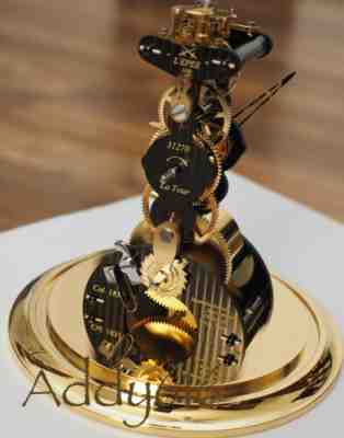 L'EPEE MB&F La Tour Desk Clock GOLD 76.6587/201 NEW IN BOX