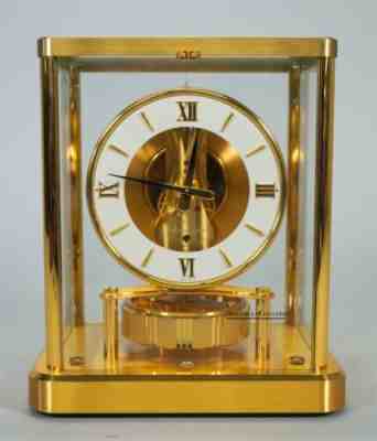 Vintage 1980-1998 Jaeger LeCoultre 540 13 Jewels Working Atmos Clock #621258