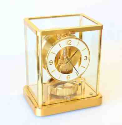 1987 Jaeger Le Coultre Atmos Mantle Clock 13 Jewel Model 540 with Box