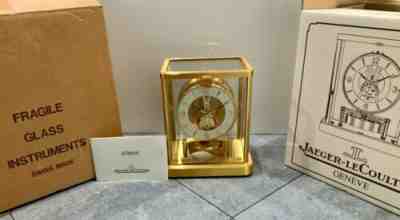 NEW 1980-1998 JAEGER LECOULTRE ATMOS 540 PERPETUAL CLOCK 642685 W/ BOX & PAPERS