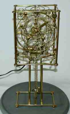 RARE & FABULOUS! Kinetico GORDON BRADT 7 Man SCULPTURE Clock SEE VIDEO!
