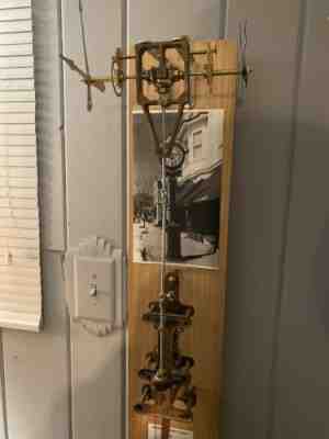 Brown street clock movement 1915, Movement Only No Case Works Well.