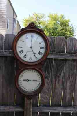 Seth Thomas office calendar no. 6 wall clock figure 8 shape antique original