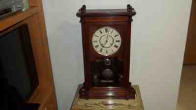 FULLY PROPERLY RESTORED SETH THOMAS MANTEL CLOCK WEIGHT DRIVEN LINCOLN MODEL