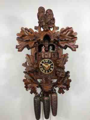 NEW Genuine Cuckoo Clock Owl in the Black Forest Hones 8679/4Tk