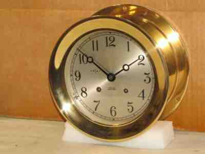CHELSEA VINTAGE SHIPS BELL CLOCK 6 DIAL 1972 RESTORED