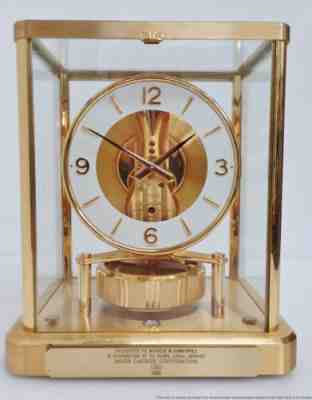 LeCoultre Atmos Perpetual Motion Barometric Mantel Shelf Clock Vintage