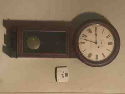 Large wall pendulum antique clock