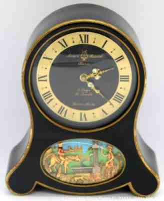 REUGE Arnex Time Co. Swiss Made Automation Musical 8 Days 15 Jewels Alarm Clock