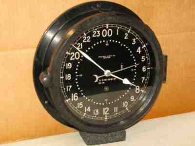 CHELSEA U.S. AIR FORCE CLOCK ~8 1/2 IN~1959~MISSILE SILO?~24 hr DIAL ORIGINAL