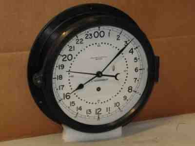 CHELSEA SHIPS/MILITARY CLOCK~AIR FORCE~8 1/2" DIAL~MISSILE SILO?~1982~24 HR DIAL