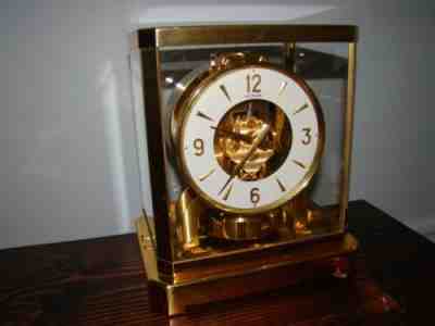 1963 LeCOULTRE & CIE ATMOS 15 JEWEL 528-6 Gold CLOCK #167804 Working Condition