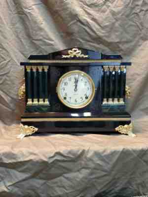 Restored Antique Ingraham Mantel Clock circa 1916